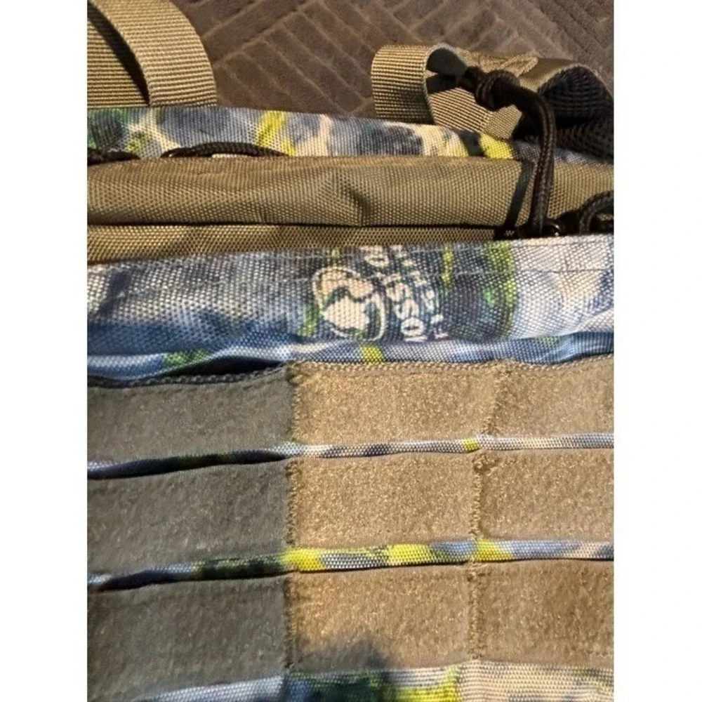 Mossy Oak Backpack Elements Agua Tactical Camo Blue Yellow Fishing Hunting Large